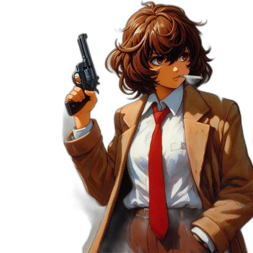 jacket, weapon, staff, concept art transparent PNG cut-out