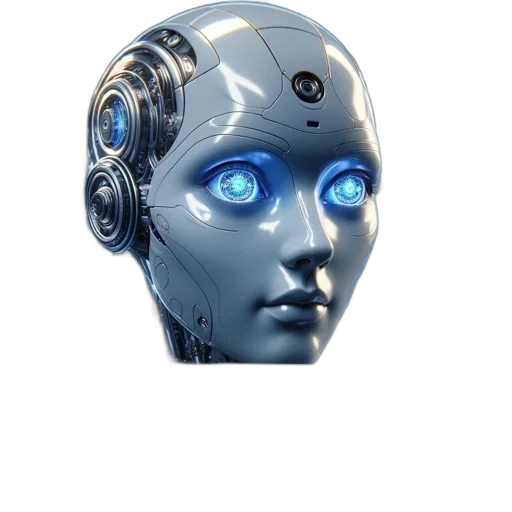 robot, mask, face, creature transparent PNG cut-out