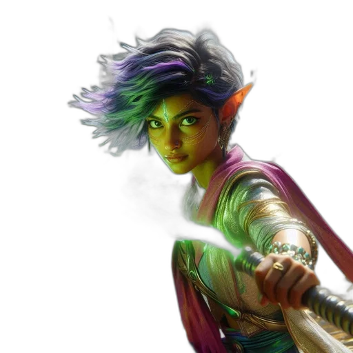 concept art, comic book art, fantasy art, cyberpunk transparent PNG cut-out