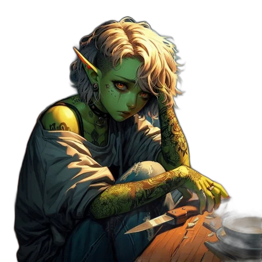 mask, comic book art, concept art, fantasy art transparent PNG cut-out