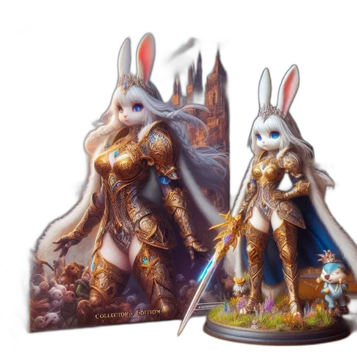 fantasy art, concept art, 3d render, collector transparent PNG cut-out