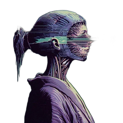 mask, robot, face, hair transparent PNG cut-out