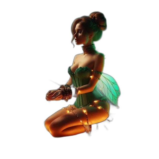 jewelry, dress, staff, 3d render transparent PNG cut-out