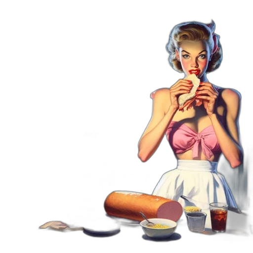 dress, food, concept art, comic book art transparent PNG cut-out