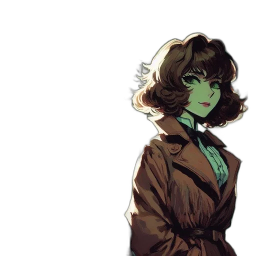 jacket, staff, dress, face transparent PNG cut-out