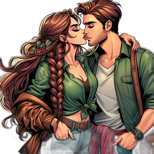 comic book art, fantasy art, concept art, cartoon transparent PNG cut-out
