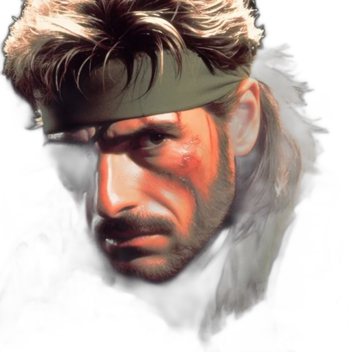 face, weapon, jacket, concept art transparent PNG cut-out