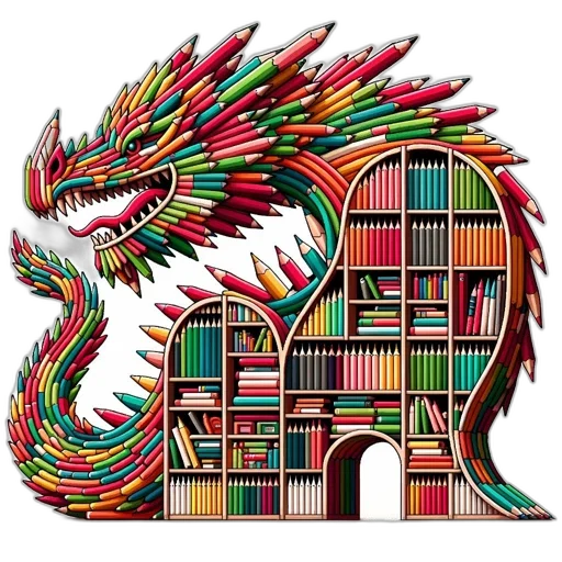 dragon, fantasy art, pixel art, concept art transparent PNG cut-out