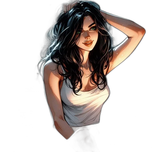 dress, comic book art, concept art, photorealistic transparent PNG cut-out