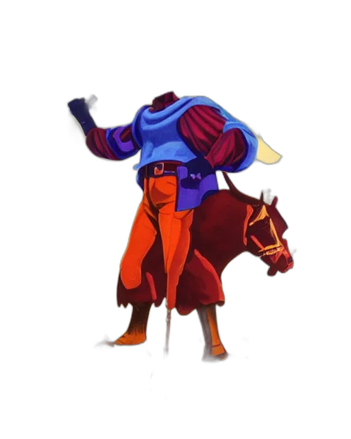 staff, hat, jacket, weapon transparent PNG cut-out