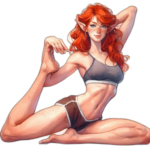 comic book art, watercolor, concept art, fantasy art transparent PNG cut-out