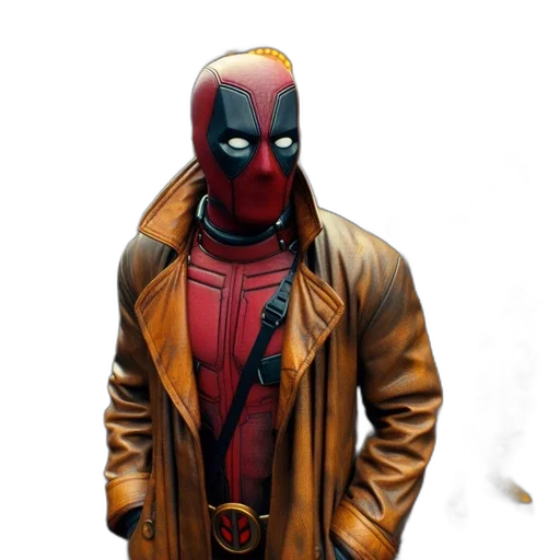 jacket, mask, comic book art, concept art transparent PNG cut-out