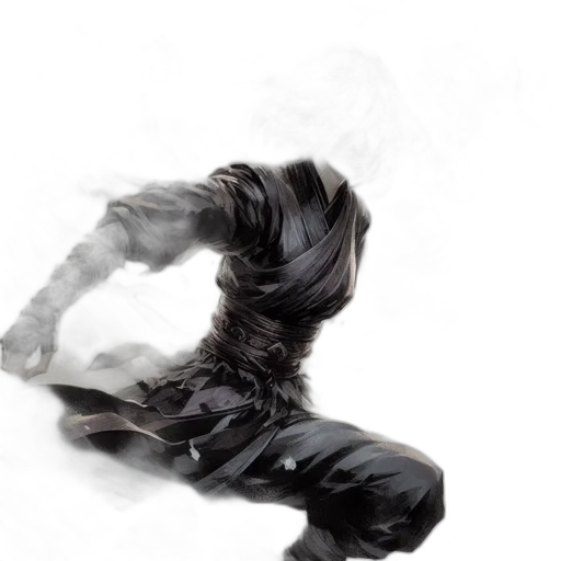hair, dress, mask, sword transparent PNG cut-out