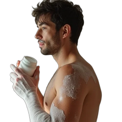 photorealistic, anthony, shower, scrub transparent PNG cut-out