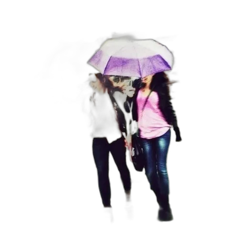 umbrella, jacket, 3d render, photorealistic transparent PNG cut-out