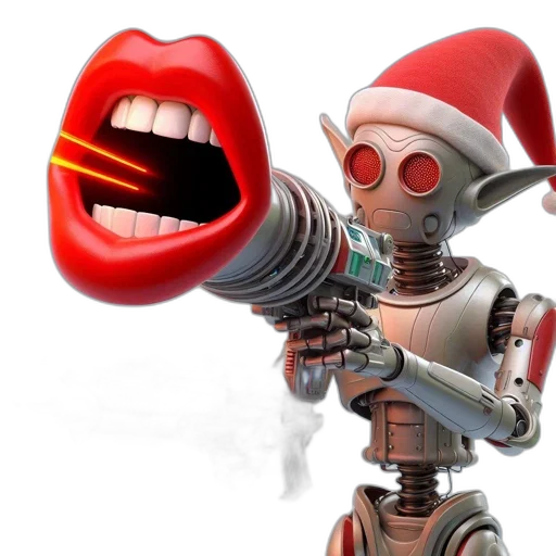 robot, 3d render, concept art, robotic transparent PNG cut-out