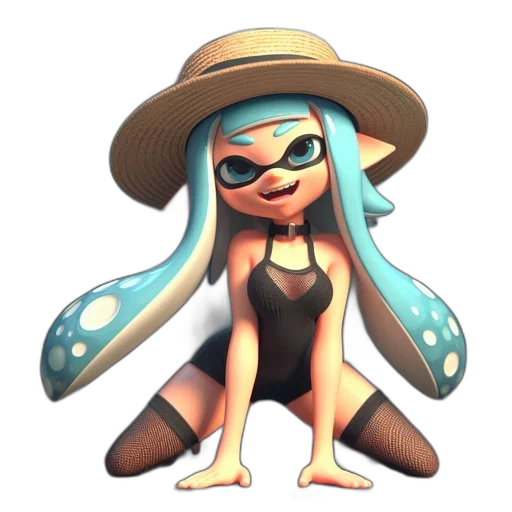 hat, dress, staff, weapon transparent PNG cut-out