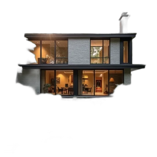 building, furniture, 3d render, photorealistic transparent PNG cut-out