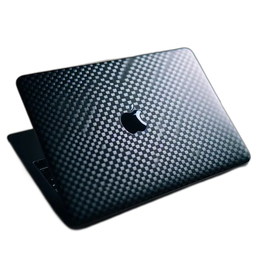 3d render, macbook, desktop, black transparent PNG cut-out