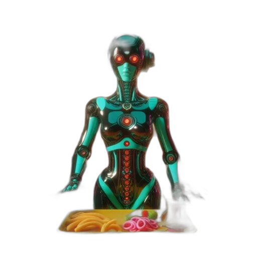 robot, jewelry, dress, mask transparent PNG cut-out