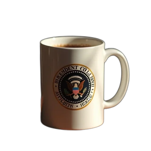weapon, 3d render, presidents, mug transparent PNG cut-out