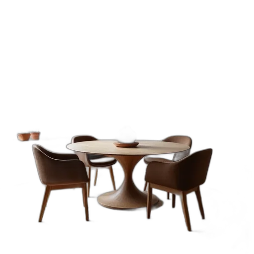 furniture, 3d render, photorealistic, earth tones transparent PNG cut-out