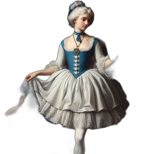 dress, staff, 3d render, concept art transparent PNG cut-out