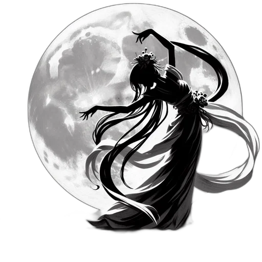 mask, dress, staff, dragon transparent PNG cut-out