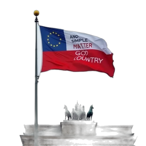 umbrella, staff, brandenburg, flag transparent PNG cut-out