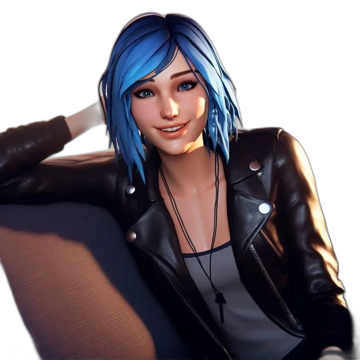 jacket, face, concept art, photorealistic transparent PNG cut-out