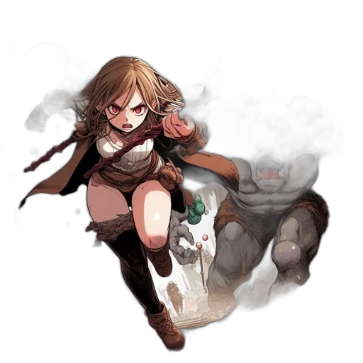 weapon, staff, mask, creature transparent PNG cut-out