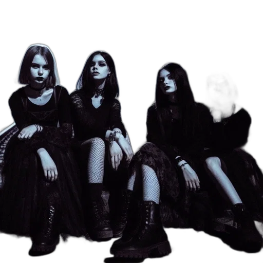 dress, concept art, dark, monochrome transparent PNG cut-out