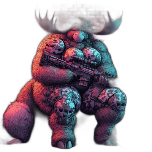 creature, animal, weapon, concept art transparent PNG cut-out