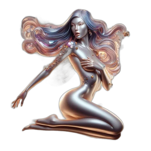 hair, jewelry, fantasy art, concept art transparent PNG cut-out