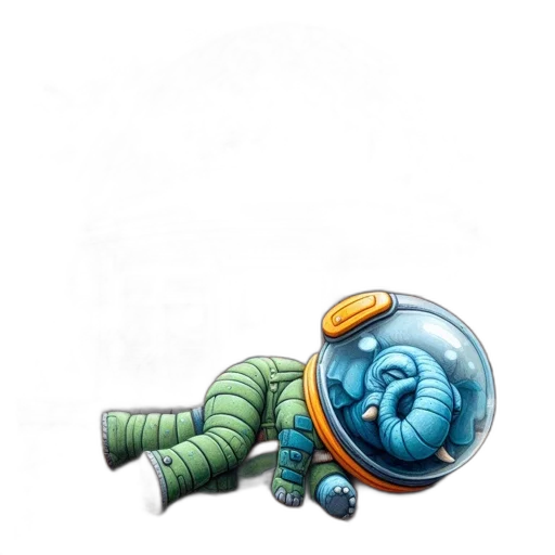 creature, staff, robot, dragon transparent PNG cut-out