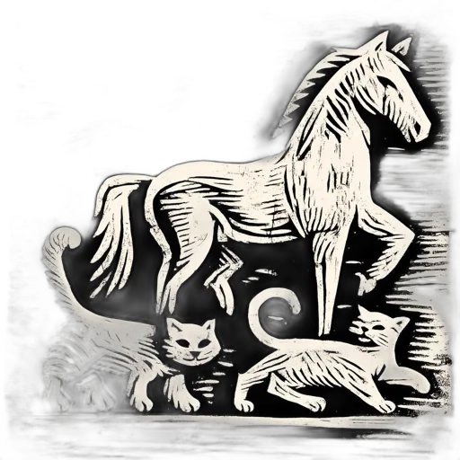 animal, dragon, staff, crown transparent PNG cut-out
