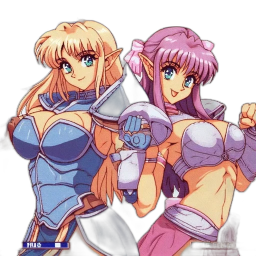 anime, concept art, vaporwave, pixel art transparent PNG cut-out