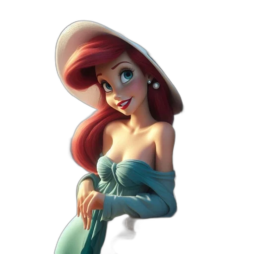 dress, crown, hat, staff transparent PNG cut-out