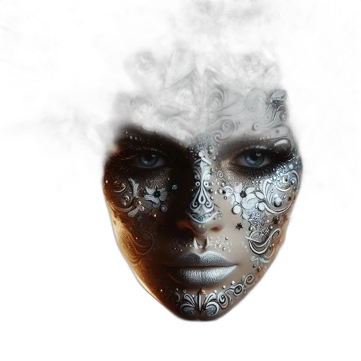 mask, face, creature, robot transparent PNG cut-out