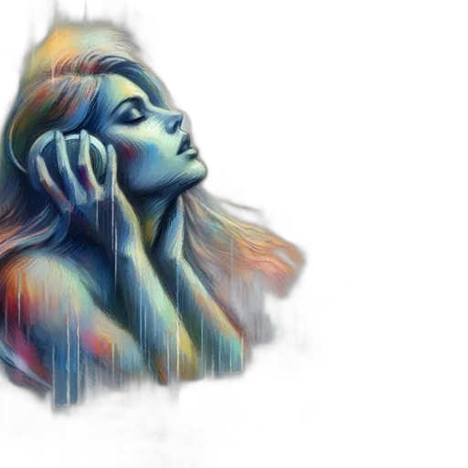 face, watercolor, photorealistic, fantasy art transparent PNG cut-out