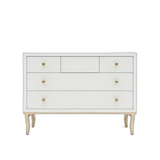 furniture, 3d render, golden, white transparent PNG cut-out