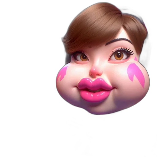 face, mask, creature, 3d render transparent PNG cut-out