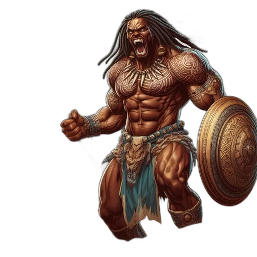 fantasy art, concept art, comic book art, photorealistic transparent PNG cut-out