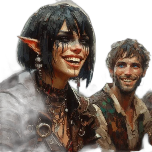 concept art, fantasy art, photorealistic, comic book art transparent PNG cut-out