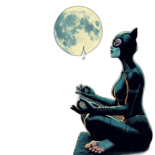 mask, comic book art, concept art, outer space transparent PNG cut-out