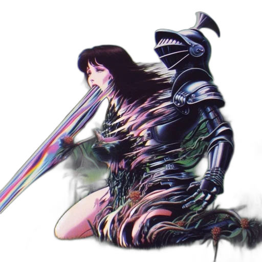 sword, robot, weapon, creature transparent PNG cut-out