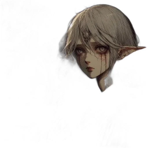 face, mask, creature, staff transparent PNG cut-out
