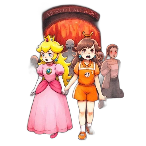 dress, staff, crown, pixel art transparent PNG cut-out
