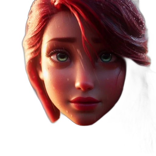 face, mask, crown, hair transparent PNG cut-out