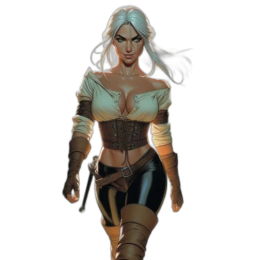 comic book art, concept art, fantasy art, pixel art transparent PNG cut-out